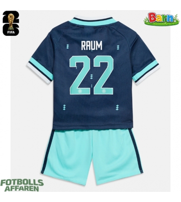 Tyskland David Raum #22 Bortaställ Barn VM 2026 Kortärmad (+ Korta byxor)